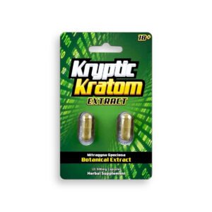 Kryptic Kratom 500mg Extract Capsules 2ct